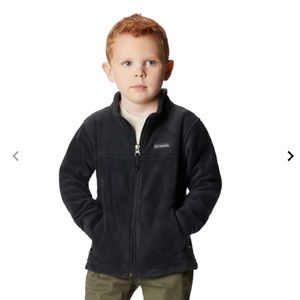 🎉HP🎉 Columbia Steens Mountain II Zip Up Black Fleece Jacket Size 4T